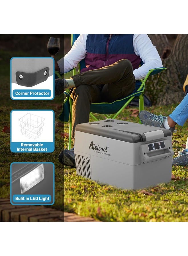 Alpicool Portable Car Refrigerator 12 Volt Car Freezer 55 Liter for Vehicle, Truck, RV, Boat, Mini Fridge Freezer for Driving, Travel, Outdoor -4°F to 68°F - Image 4