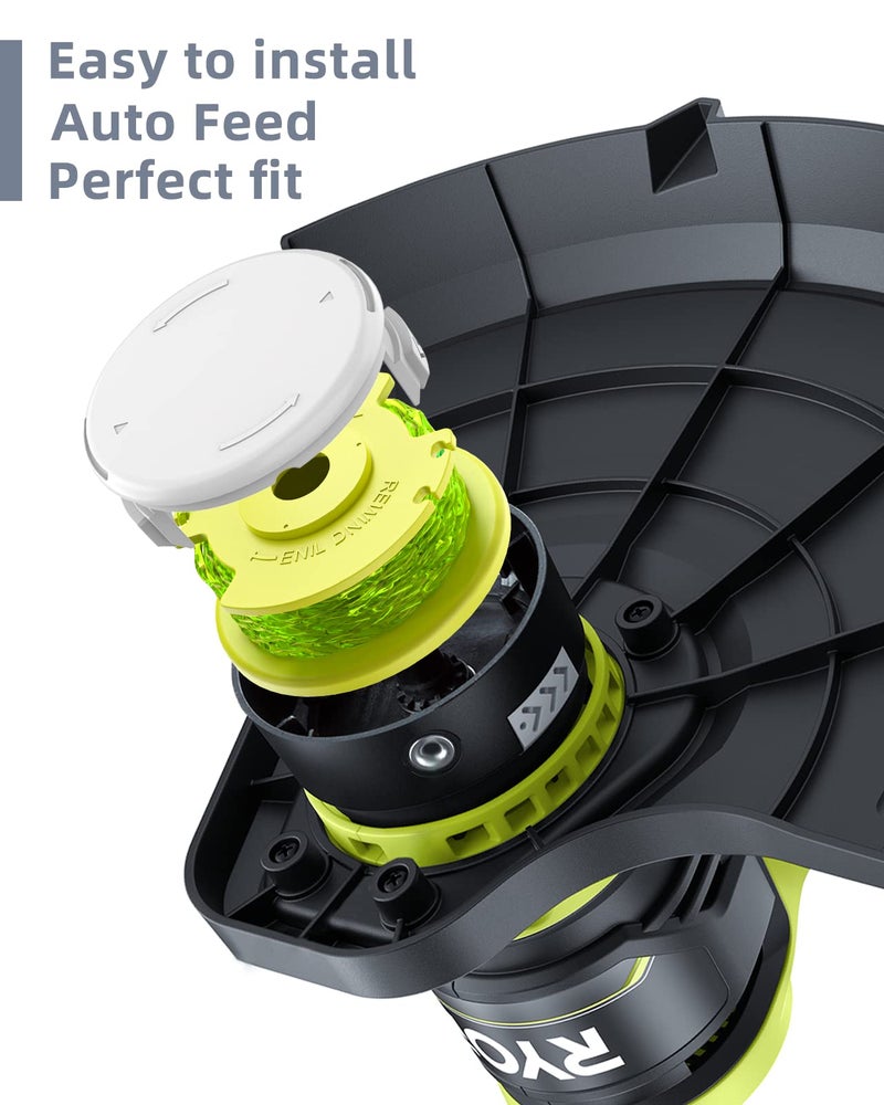 EVENTRONIC Weed Wacker String Compatible with Ryobi One Plus+ AC80RL3, 0.08'' String Trimmer Refill Line,Weed Eater String Compatible with Ryobi 18V, 24V, 40V Trimmers(6 Replacement Spools, 1 Trimmer Cap) - Image 4