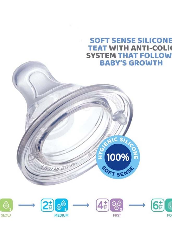 Chicco حلمة فيزيو المضادة للمغص لتدفق الطعام 6 أشهر+ (1 قطعة) - Image 4