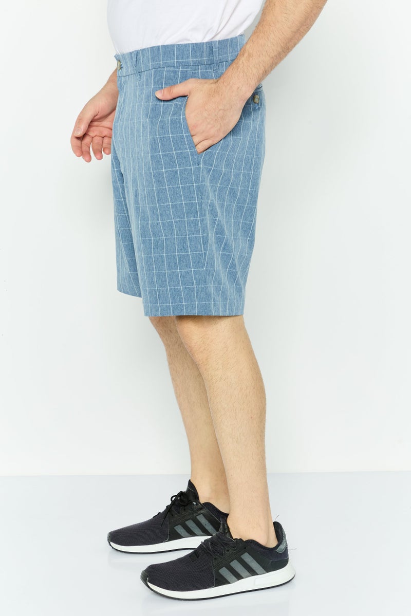 Tailorbyrd Men Sportswear Fit Golf Shorts, Slate Blue - Image 2