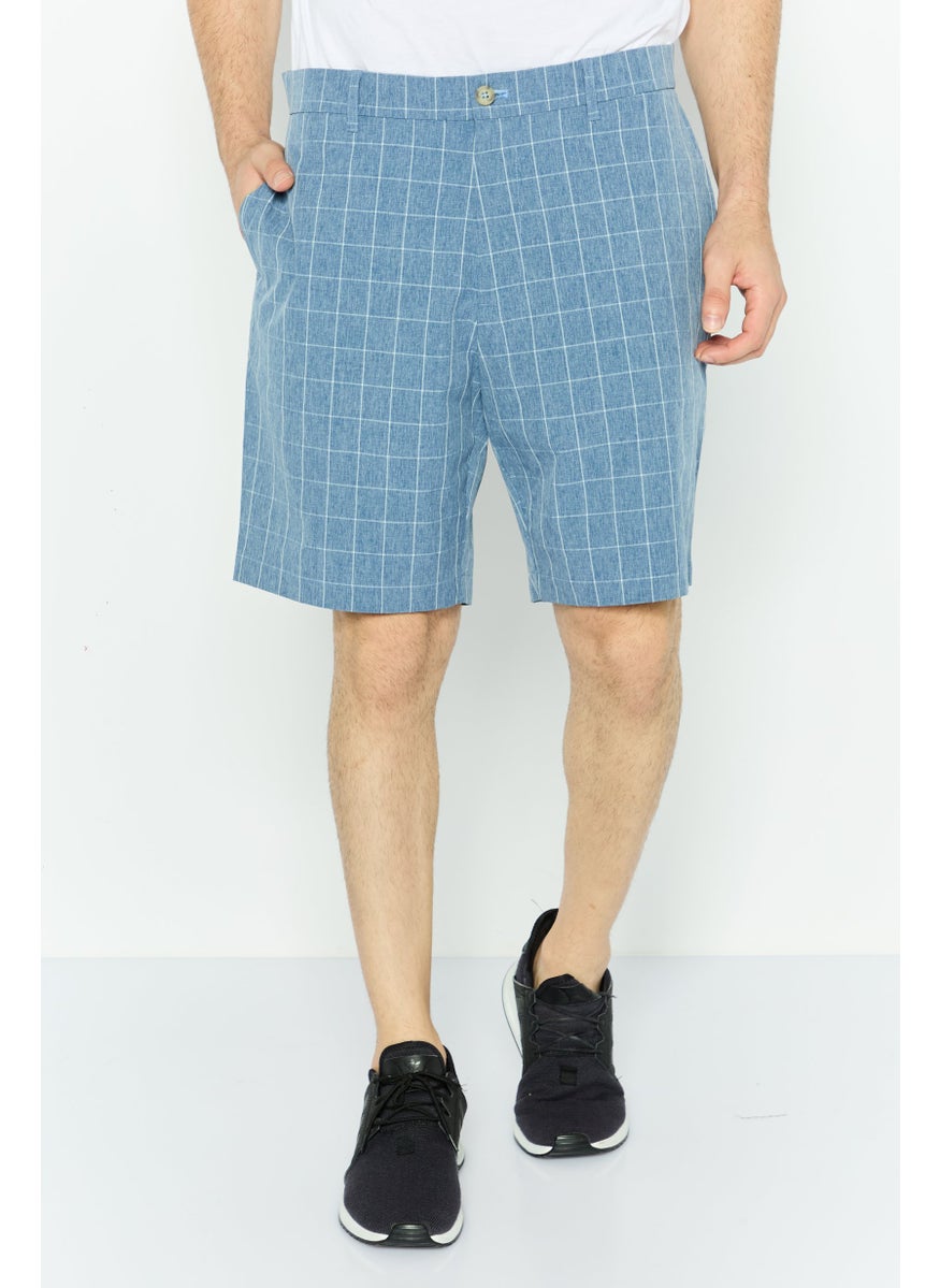 Tailorbyrd Men Sportswear Fit Golf Short, Slate Blue  - Image 1