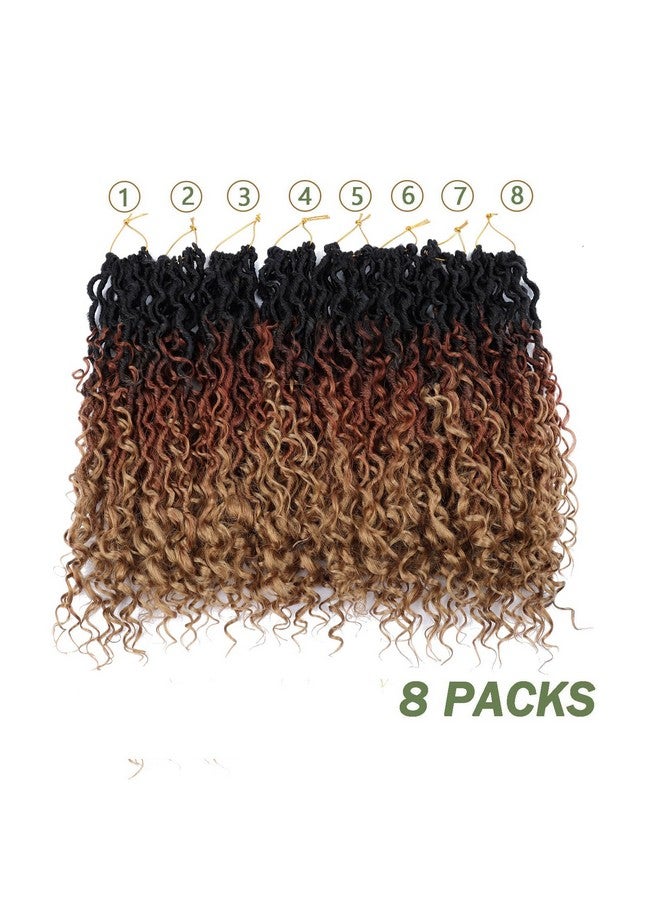 ال ام زد اي ام شعر كروشيه Goddess Locs بطول 14 بوصة، 8 حزم من شعر كروشيه Faux Locs للنساء، شعر كروشيه Hippie Locs مسبق التشكيل بأطراف مجعدة، أسود 1b/30/27 - Image 3