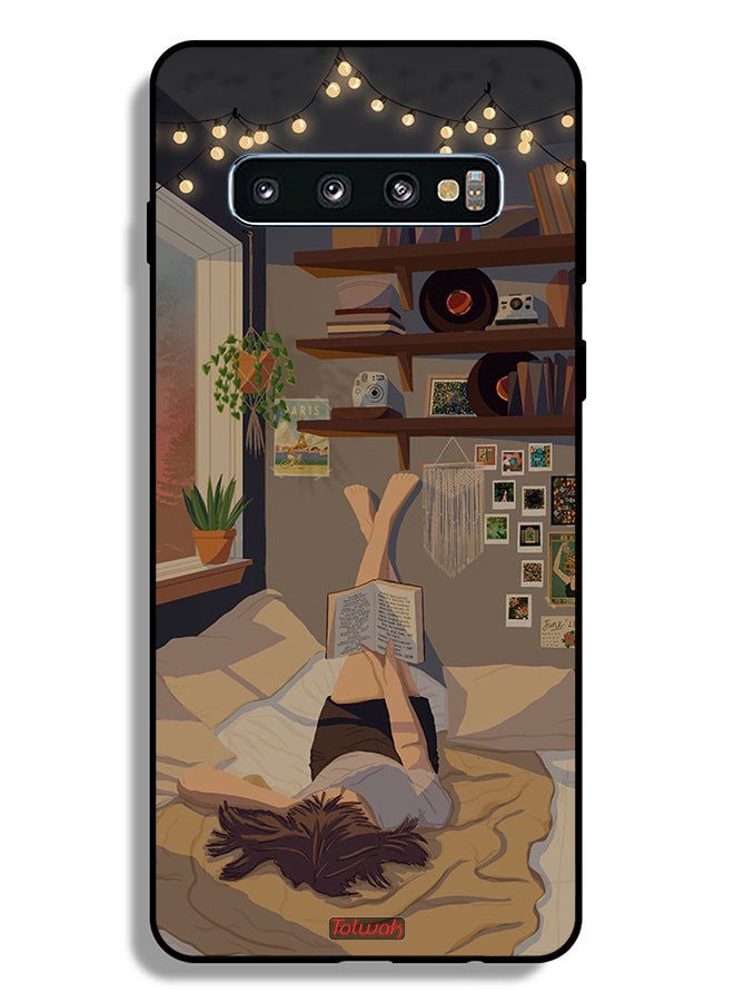 Tolwak غطاء حماية سامسونج غالاكسي S10 بلس لدراسة الفن - Image 2
