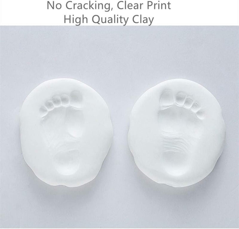 Baby Handprint Footprint Ornament Keepsake Kit, Baby Nursery Memory Art Kit, Xmas Gifts, Precious Moment for Newborn,Baby Boy/Girl, Personalized Baby Prints(White)… - Image 2
