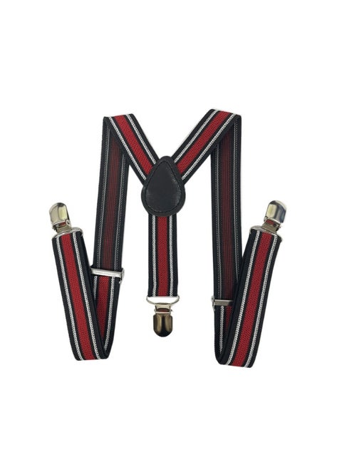 حمالات بمشبك Y قوي قابل للتعديل للأولاد والأطفال والرضع والبنات والرضع والرضيع （أحمر 、أسود）