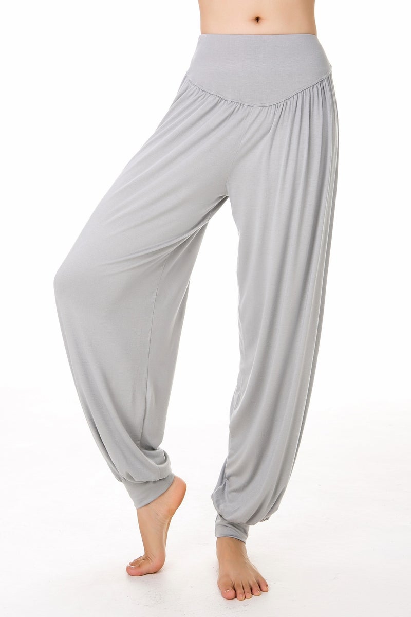 Qi Ta Women's Modal Yoga Pants Loose Dance Pants Bloomers Casual Long Pants Breathable - Image 1