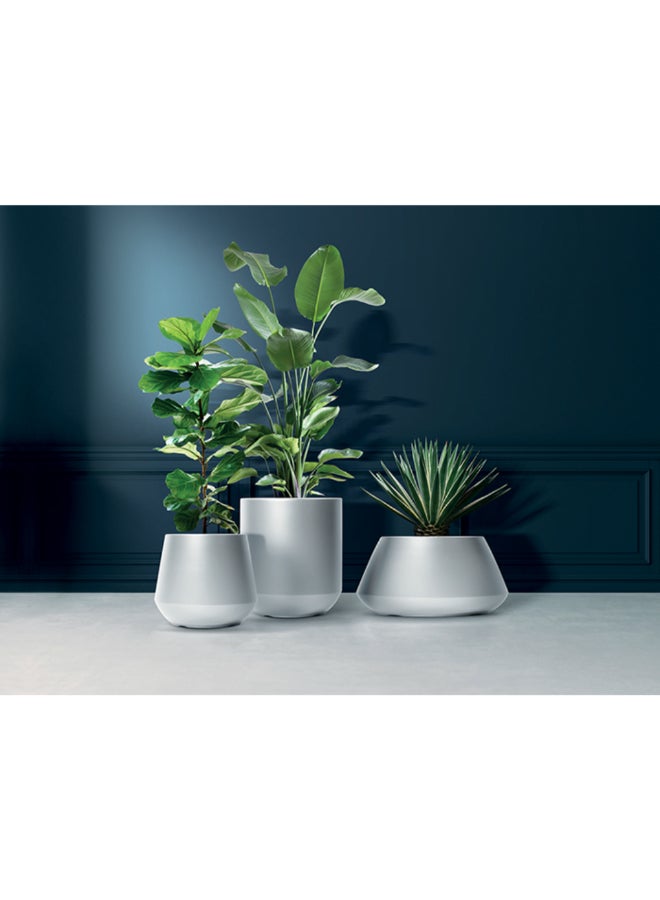 بروسبير بلاست أصيص زهور أنيق ذو لمسة نهائية غير لامعة باللون الأبيض سعة 34 لترًا DMHET440-S449 - Image 3