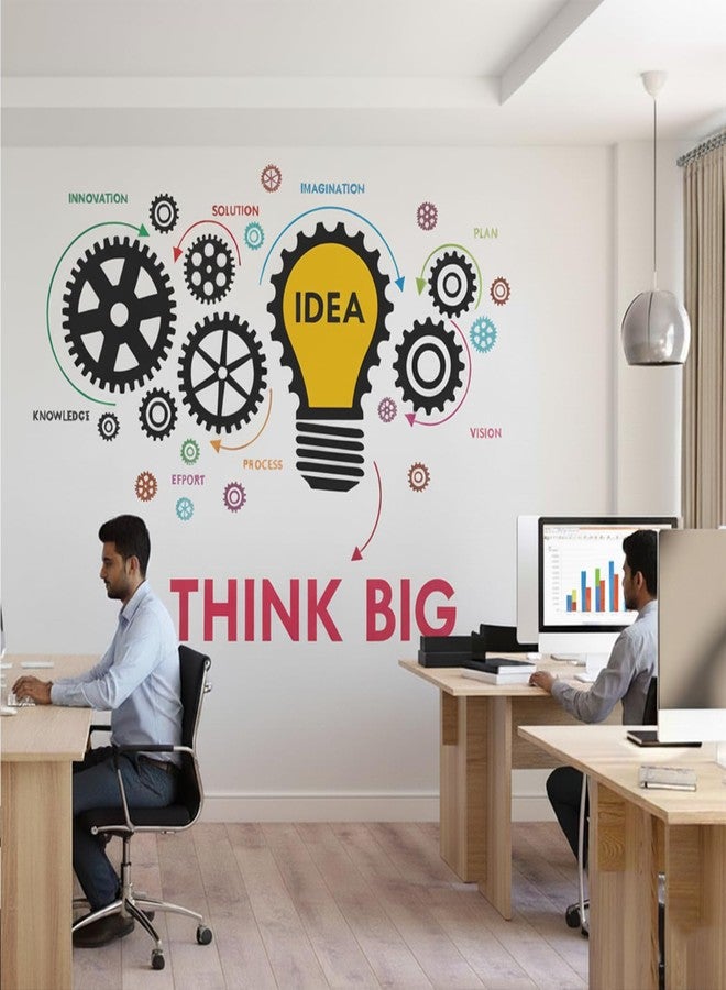 StickMe Creative Idea Innovation Teamwork Office Work Place Inspiration Motivation Wall Sticker (Multi Colour, Vinyl, Peel & Stick, Self-Adhesive) (Premium Large - 180 x 120 cm) - Image 2