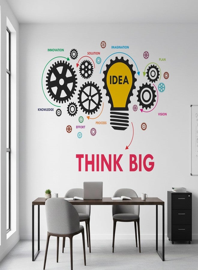 StickMe Creative Idea Innovation Teamwork Office Work Place Inspiration Motivation Wall Sticker (Multi Colour, Vinyl, Peel & Stick, Self-Adhesive) (Premium Large - 180 x 120 cm) - Image 1