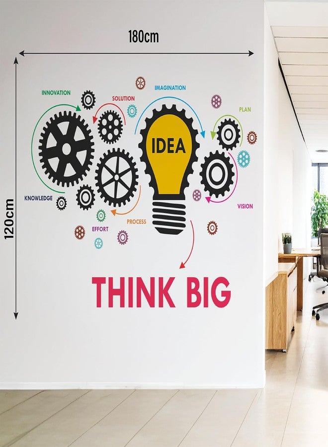 StickMe Creative Idea Innovation Teamwork Office Work Place Inspiration Motivation Wall Sticker (Multi Colour, Vinyl, Peel & Stick, Self-Adhesive) (Premium Large - 180 x 120 cm) - Image 5