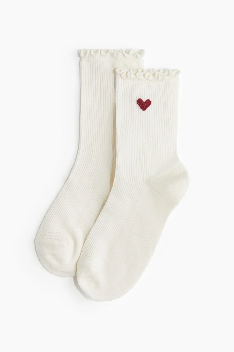 اتش اند ام جوارب بتفاصيل محبوكة - عبوة من 3