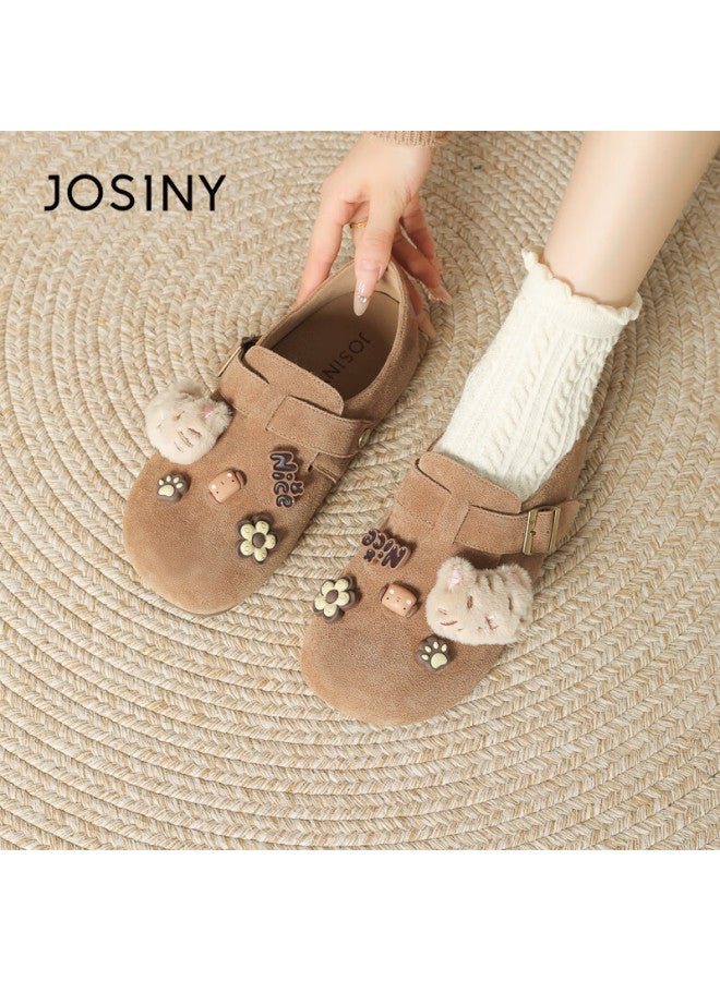 Josiny Zhuoshini Birkenstock Women's Slip-on Thick Sole Casual Shoes Camel Color Size 35 - Image 5