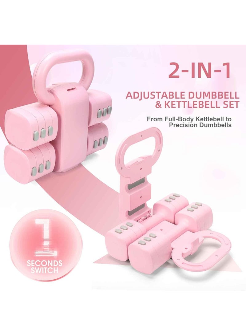 AGD Adjustable Dumbbell and Kettlebell Set, Home Kit with Space-Saving Design and Quick Conversion for Total Body Strength and Toning Workouts - Image 5