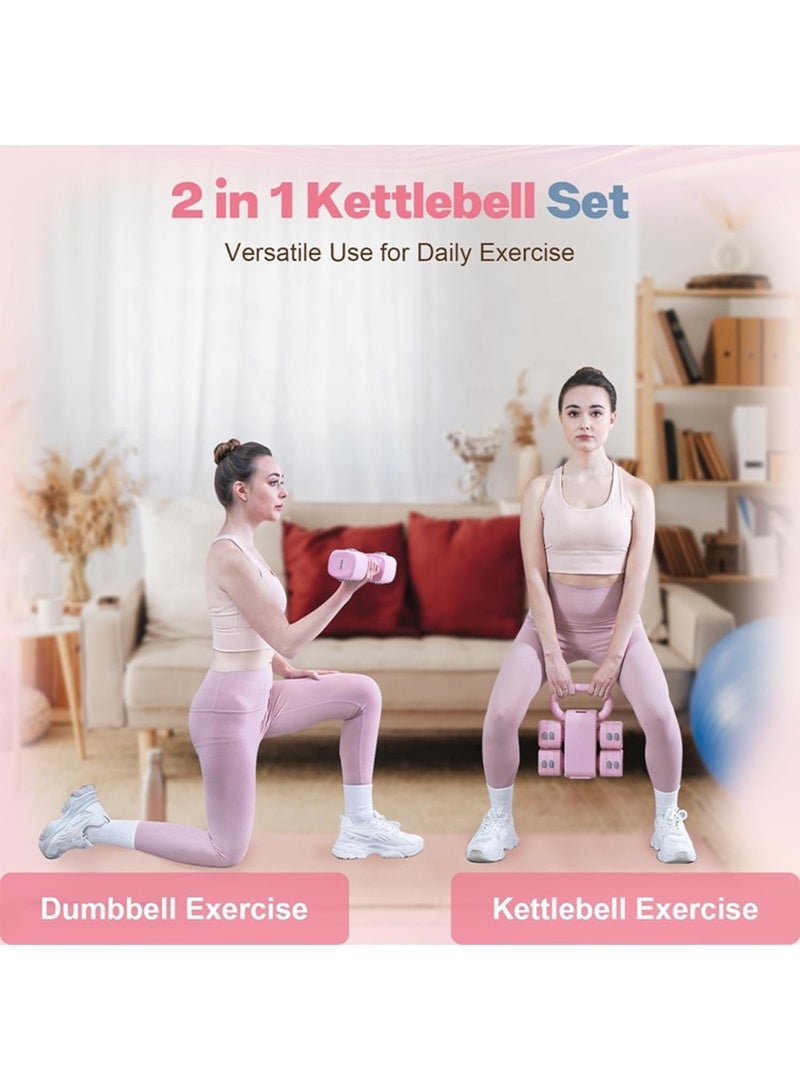 AGD Adjustable Dumbbell and Kettlebell Set, Home Kit with Space-Saving Design and Quick Conversion for Total Body Strength and Toning Workouts - Image 4