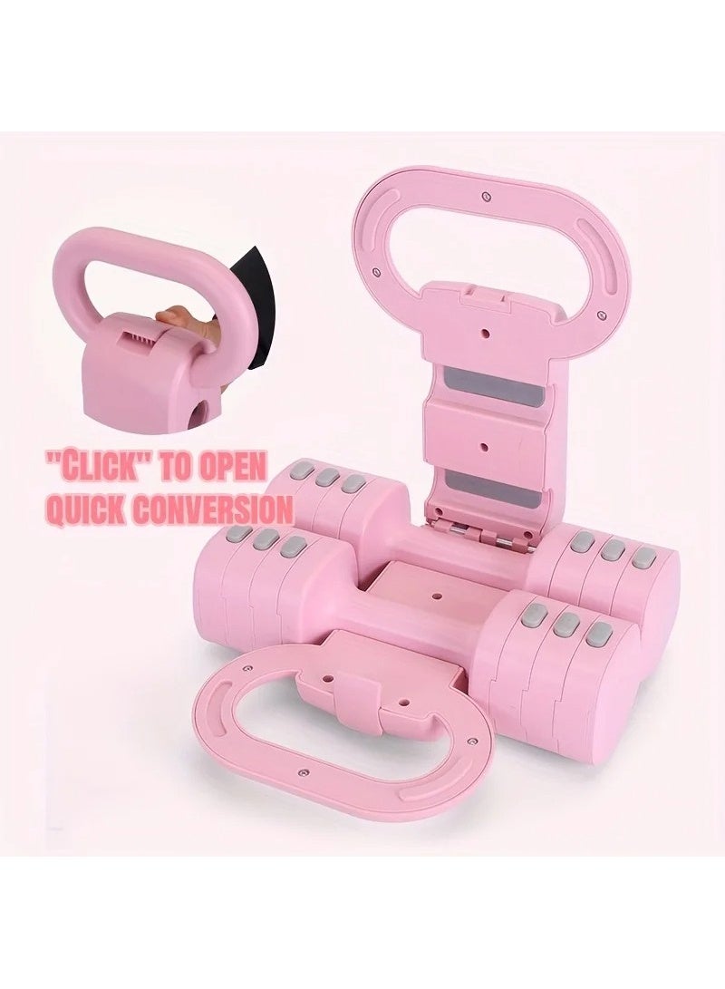 AGD Adjustable Dumbbell and Kettlebell Set, Home Kit with Space-Saving Design and Quick Conversion for Total Body Strength and Toning Workouts - Image 2