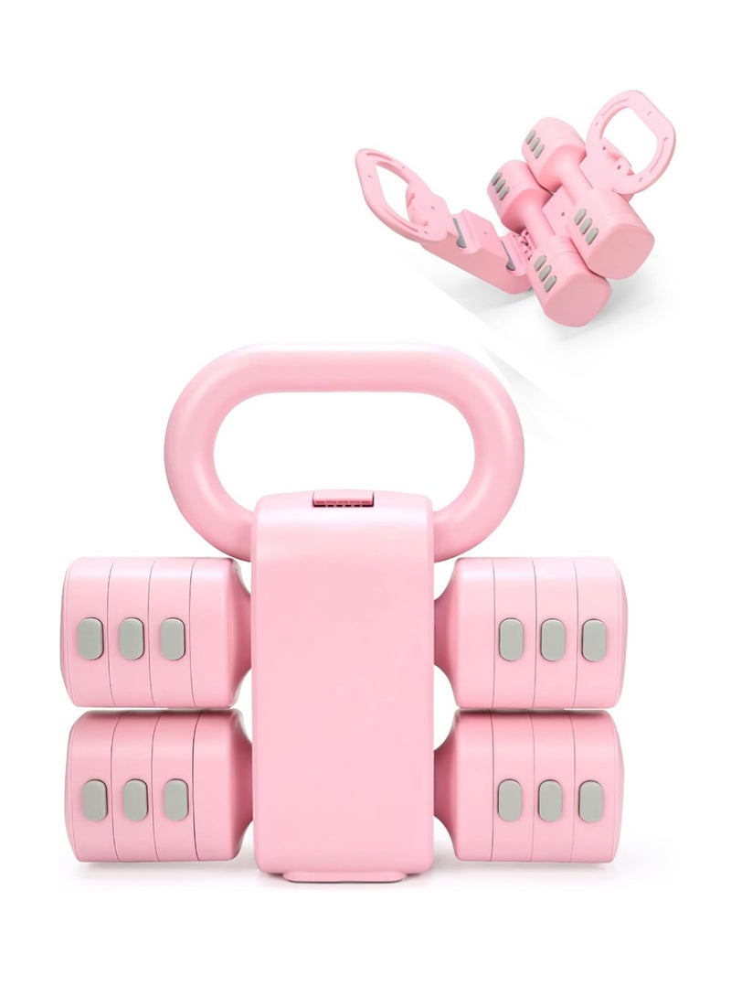 AGD Adjustable Dumbbell and Kettlebell Set, Home Kit with Space-Saving Design and Quick Conversion for Total Body Strength and Toning Workouts - Image 1