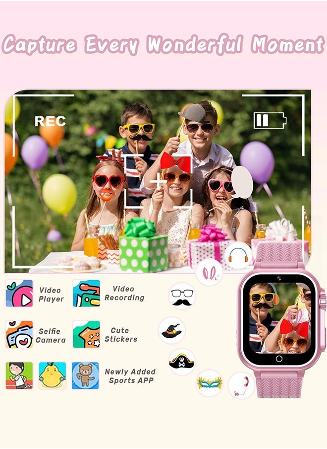 Garlo Kids Smart Watch Gift for Girls Age 5-12, HD Touch Screen Girls Watch with 32 Puzzle Games, Camera Music Player Learn Card Pedometer Educational Toys Birthday Gifts for Girls Ages 5 6 7 8 9 10  - Image 5