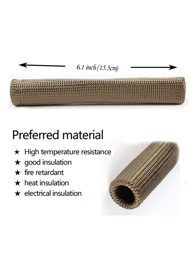 KASTWAVE Titanium Spark Plug Wire Boots Thermal Protection Insulator Sleeve, 2500 Degree Heat shield Cover Wrap 6 inch for Car Truck Fit for SBC/BBC/350/454 (8PCS)  - Image 3