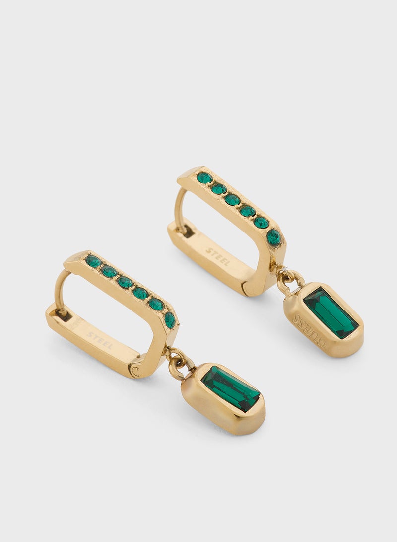 GUESS Pendent Detail Drop Earrings - Image 2