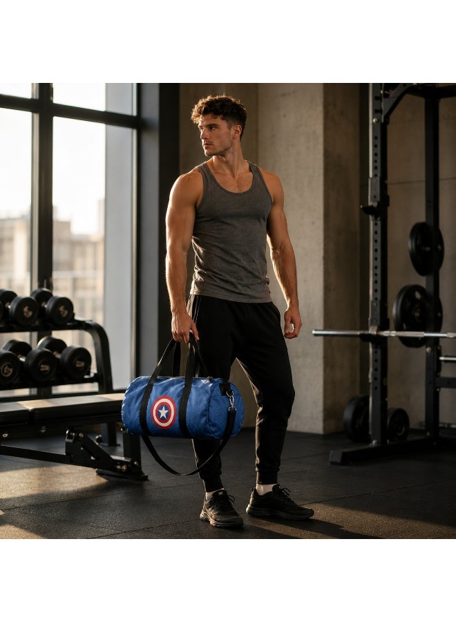 A versatile gym bag for the gym and travel, measuring approximately 40 x 20 cm, water-resistant, suitable for men, women, and children, for carrying sportswear and shoes. - Image 2