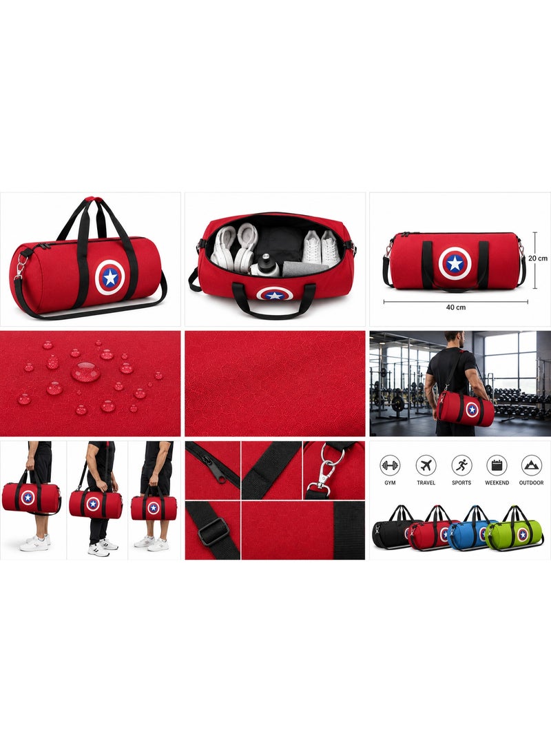 A versatile gym bag for the gym and travel, measuring approximately 40 x 20 cm, water-resistant, suitable for men, women, and children, for carrying sportswear and shoes. - Image 5