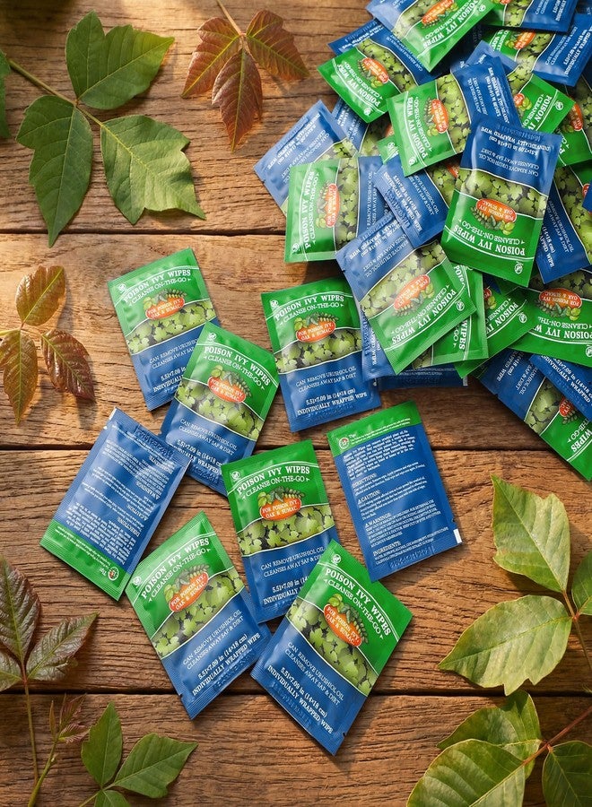 Swiffen 100 Pack Pre and Post Contact Poison Plant Ivy Wipes Individually Packaged Ivy Oak Treatment Wet Wipe for Poison Plant Insect Bite Relief Oak Sumac Treatment Anti-Itch - Image 3