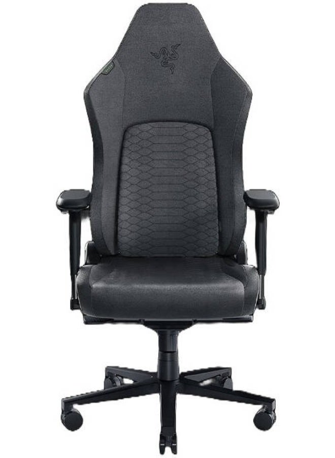 RAZER Iskur V2 Gaming Chair – Ergonomic 6D Adjustable Lumbar Support, High-Density Cold-Cured Foam Seat, Memory Foam Headrest, 4D Adjustable Armrests, Steel Frame, Recline up to 152°, EPU Leather, Supports Up to 136kg, Ideal for PC & Console Gaming, Office Use, Dark Gray | RZ38-04900300-R3G1 - Image 1
