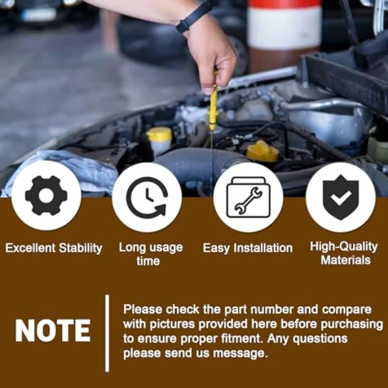 Engine Oil Dipstick: 2700104101 Accurate Oil Level Checks Direct-Fit Installation - Durable Metal Construction Oil Level Gauge for Mercedes-Benz CLA250 GLA250 GLA45 AMG Home DIYers Garage Technicians - Image 5