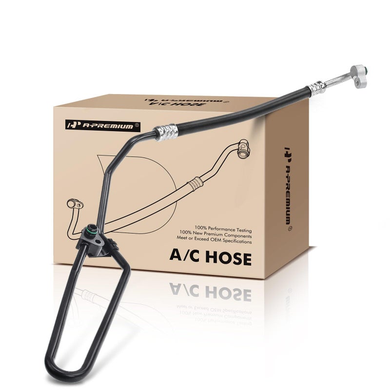 A-Premium A/C Discharge Line Hose Assembly Compatible with Acura MDX 2001-2002 3.5L, Honda Pilot 2003-2004 3.5L, Compressor to Condenser - Image 1
