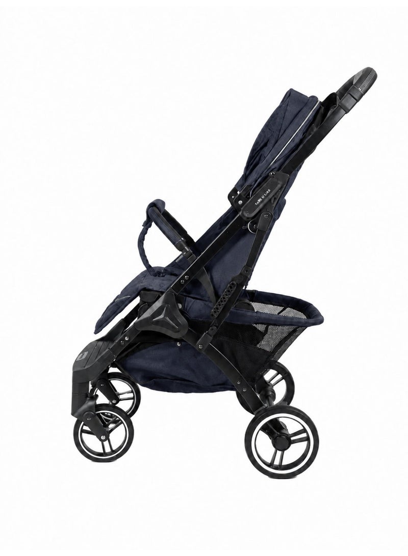 Dearest K3 Lightweight Baby Stroller with One-Hand Fold, Full Recline and 5-Point Safety Harness - Image 2