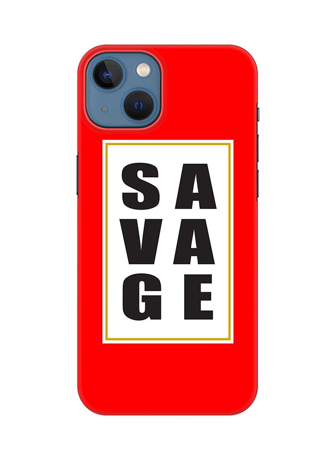 Stylizedd Case for Apple iPhone 14 Plus Case Slim Snap Classic Series Mobile Cover Hard PC Shield Matte Finish Print - Savage 