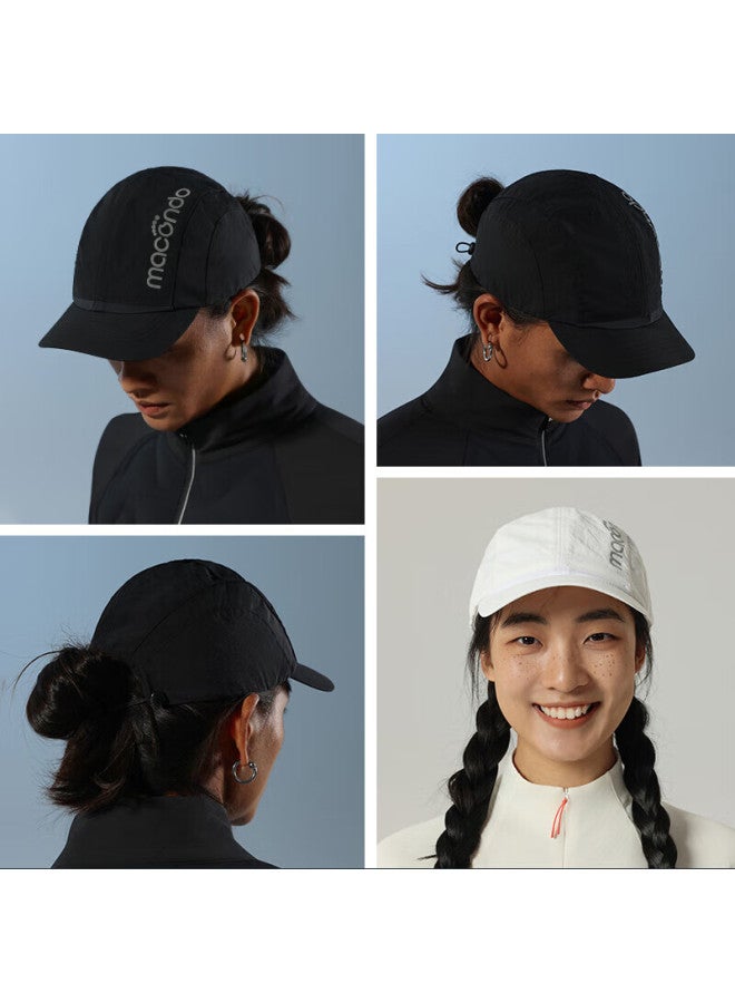 Macondo Original Item｜ New Racing Breathable Sweat-wicking Sun Protection Running Cap Black One Size - Image 4