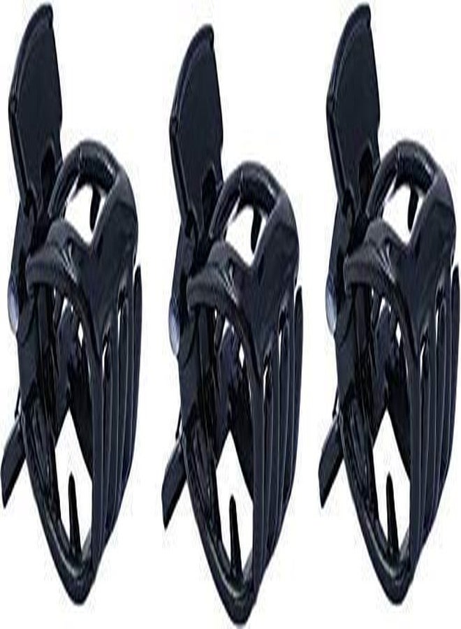 Styling success Black Plastic Hair Clutch/Claws/Clips Combo of 3 Pieces for Women and Girls (Matte Finished) - Image 4