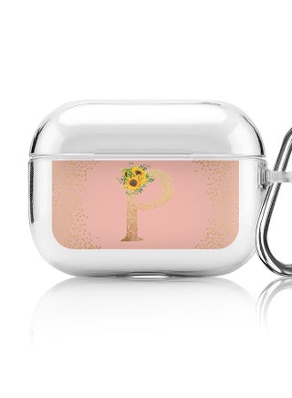 Classic Clear printed Case for Apple AirPods Pro 2nd Generation Thin Transparent Cover - Custom Monogram Initial Letter Mandala Floral Pattern Alphabet - P (Rose Pink ) - pzsku/Z6BB6B93AB774973A160CZ/45/_/1697116378/e1ef7486-ce6c-4b51-a729-27d1c6d862d9