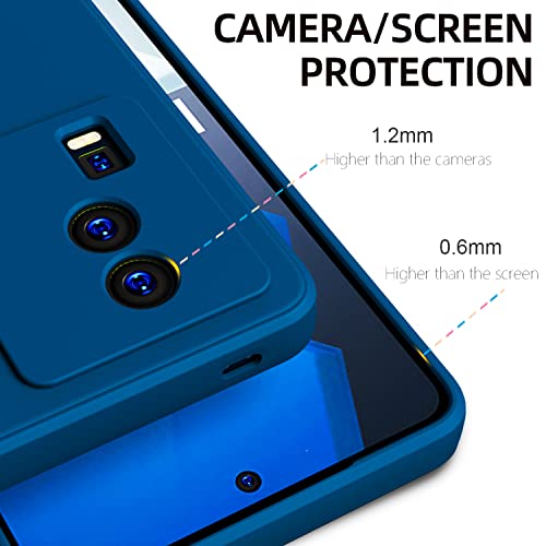 Kapa Matte Protective Lens Flexible Back Cover for IQOO Neo 7 / Neo 7 PRO (5G) | Slim Silicone with Soft Lining Shockproof Full Body Bumper Case (Blue) - Image 2