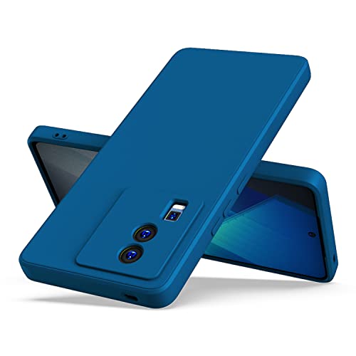 Kapa Matte Protective Lens Flexible Back Cover for IQOO Neo 7 / Neo 7 PRO (5G) | Slim Silicone with Soft Lining Shockproof Full Body Bumper Case (Blue) - Image 5