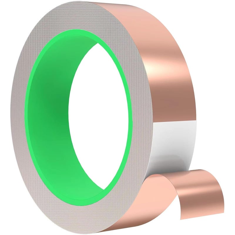 Lonimia Economical varied sizing picks Copper Tape, Copper Foil Tape Copper Foil with Conductive Adhesive for Guitar, EMI Shielding, Crafts, Electrical Repairs and Grounding (15mm) Low maintenance - Image 1