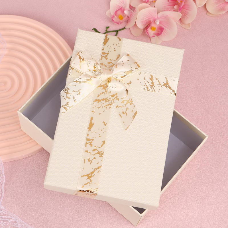 HOME ELEMENTS 3 Pcs Set of Luxury Gift Box Set With Bow, Bridesmaid Box, Decorative Present Boxes for Diwali Christmas Wedding Birthdays Special Occasions Gift Hampers (Black) - Image 4