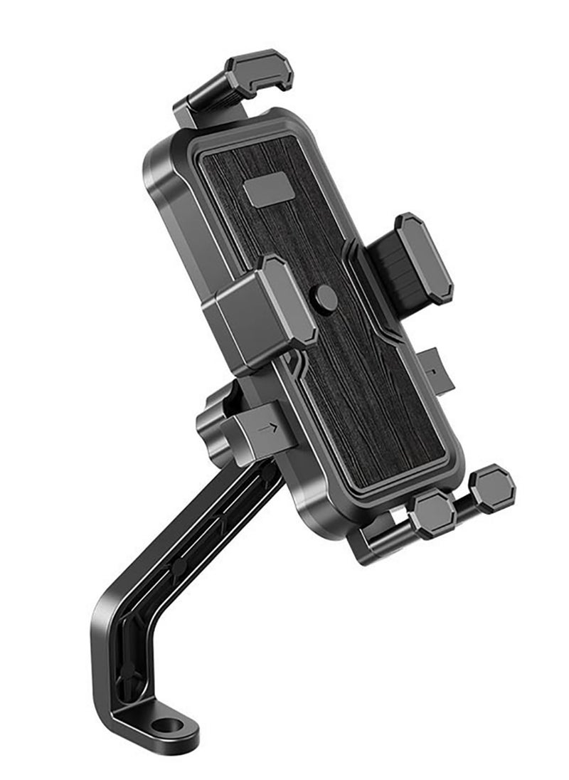 Cuken Cycling Phone Mounts Bike Phone Mount Motorcycle Handlebar Rotation Easy Install and Quick Release Support One Click Lock Sturdy and Safe Holder for iPhone and More 4.7-7.2 inch Any Smartphones  - Image 2