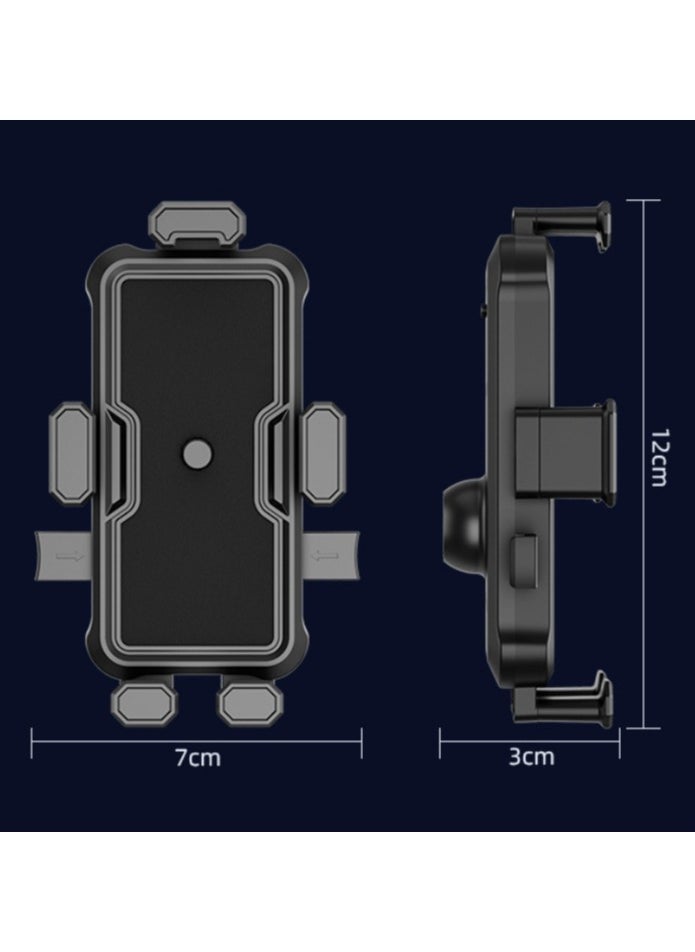 Cuken Cycling Phone Mounts Bike Phone Mount Motorcycle Handlebar Rotation Easy Install and Quick Release Support One Click Lock Sturdy and Safe Holder for iPhone and More 4.7-7.2 inch Any Smartphones  - Image 3