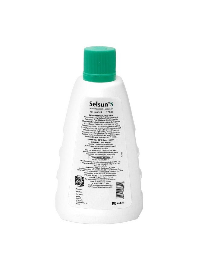 Selsun-S 2-in-1 Anti-Dandruff Shampoo + Conditioner 120ml - Image 3