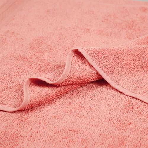 Trident Soft Comfort Air Rich 100% Cotton Towels for Bath, 500 GSM Large Size Bathroom Towels for Men/Women, 1 Piece Bath Towel (69cm x 137cm), Coral - Image 3