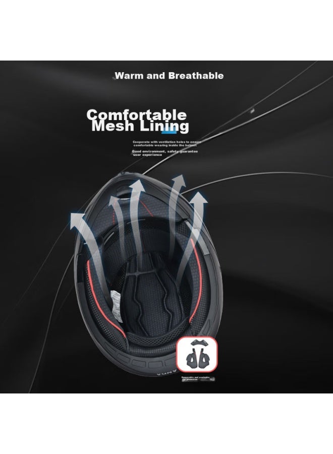 Ad Motorcycle Flip-up Helmet, 3c Certified, Uni, All-season, A-class, Anti-fog, Full-face Helmet For Winter, Summer, Electric Scooters, Safety Helmet, K9 Black And Green Arrow - Image 3