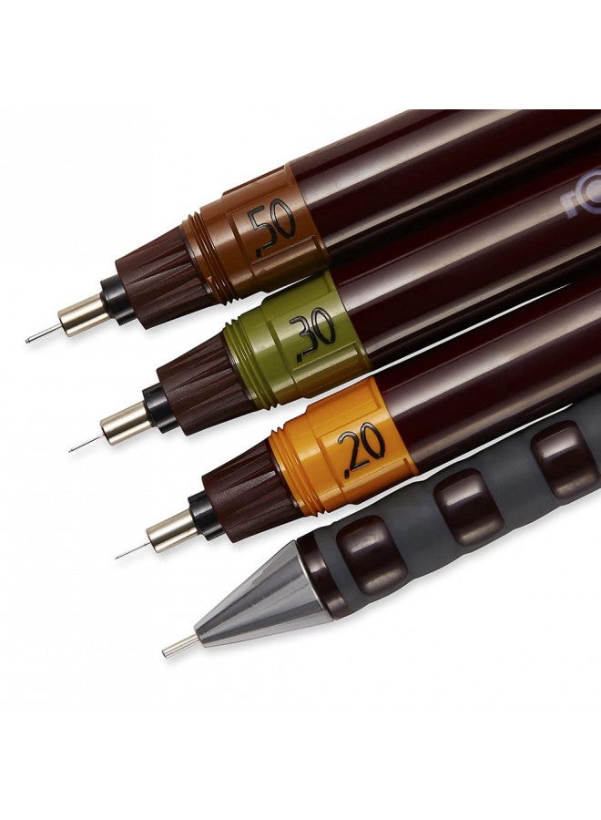 Rotring مجموعة روتراينغ إيزوغراف جونيور 3 أقلام فنية (0.20 مم، 0.30 مم، 0.50 مم) + ملحقات - Image 4