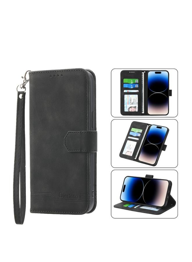 Zaboon Case For iPhone 12 Pro Max Dierfeng Dream Line TPU + PU Leather Phone Case - Image 1