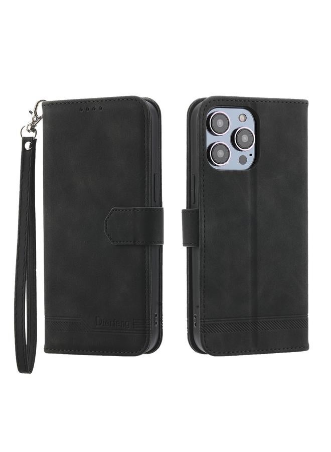 Zaboon Case For iPhone 12 Pro Max Dierfeng Dream Line TPU + PU Leather Phone Case - Image 2