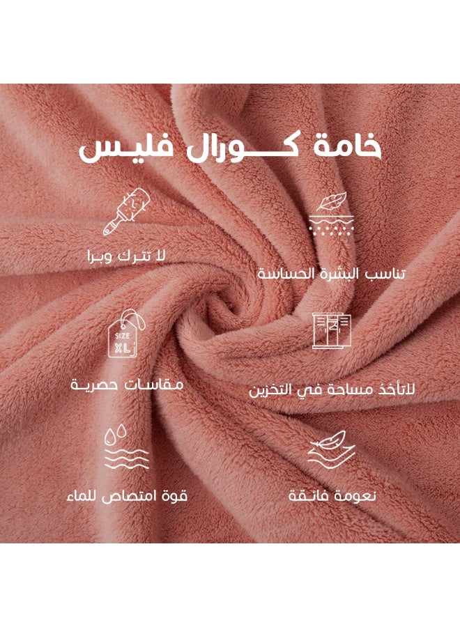 Reefi Women's Elegant Quick-Dry Towel, Apricot, XL - Image 3