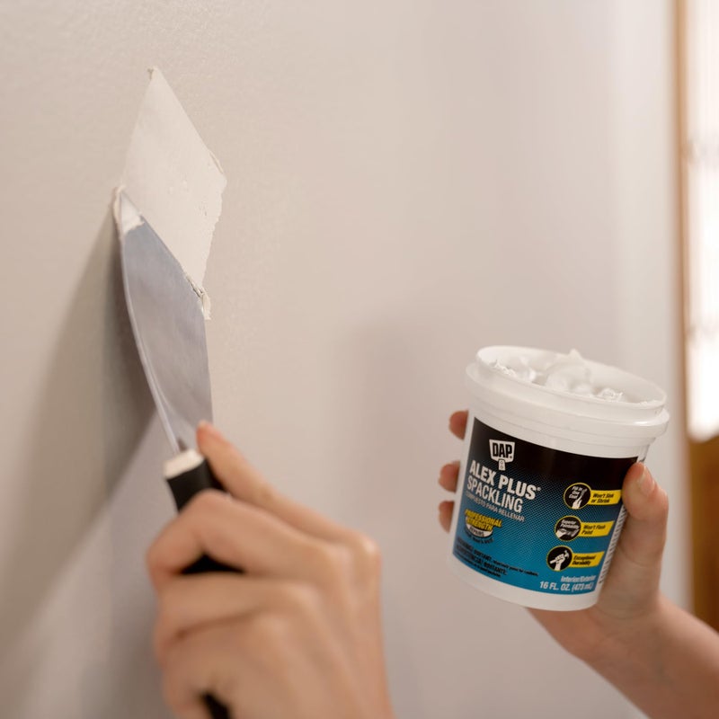 DAP INC 18746 Alex Plus Quart Spackling, 32 oz, White - Image 5
