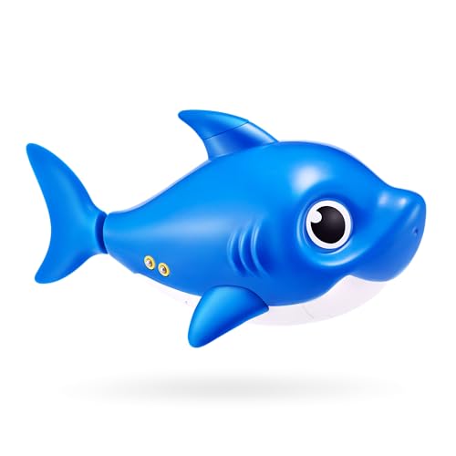 Robo Alive Junior Baby Shark New Silicon Fins Version Singing and Swimming Daddy Shark (Blue) by ZURU - Image 3