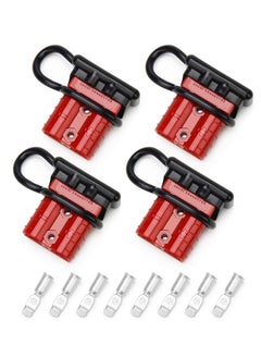 Excefore Wire Connector 4 Pack, 50A 6-10 Gauge Battery Quick Connect Disconnect Wire Harness Plug, 12V to 36V Battery Quick Connect Disconnect Set for Car Bike ATV Winches Lifts Motors More  - Image 1